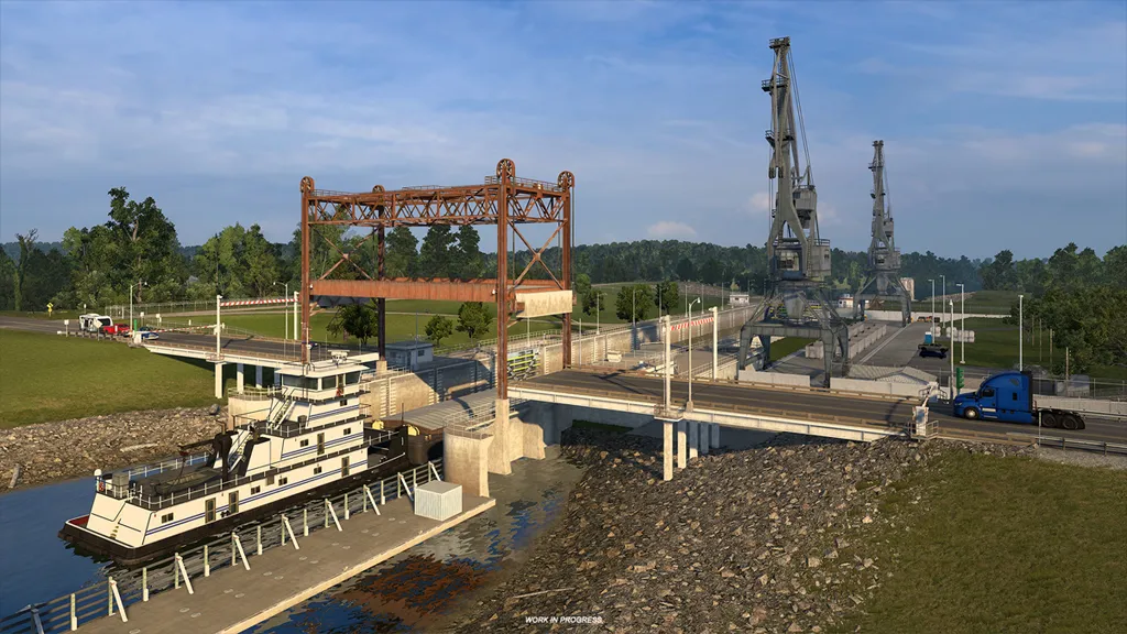American Truck Simulator: Luizjana - śluzy