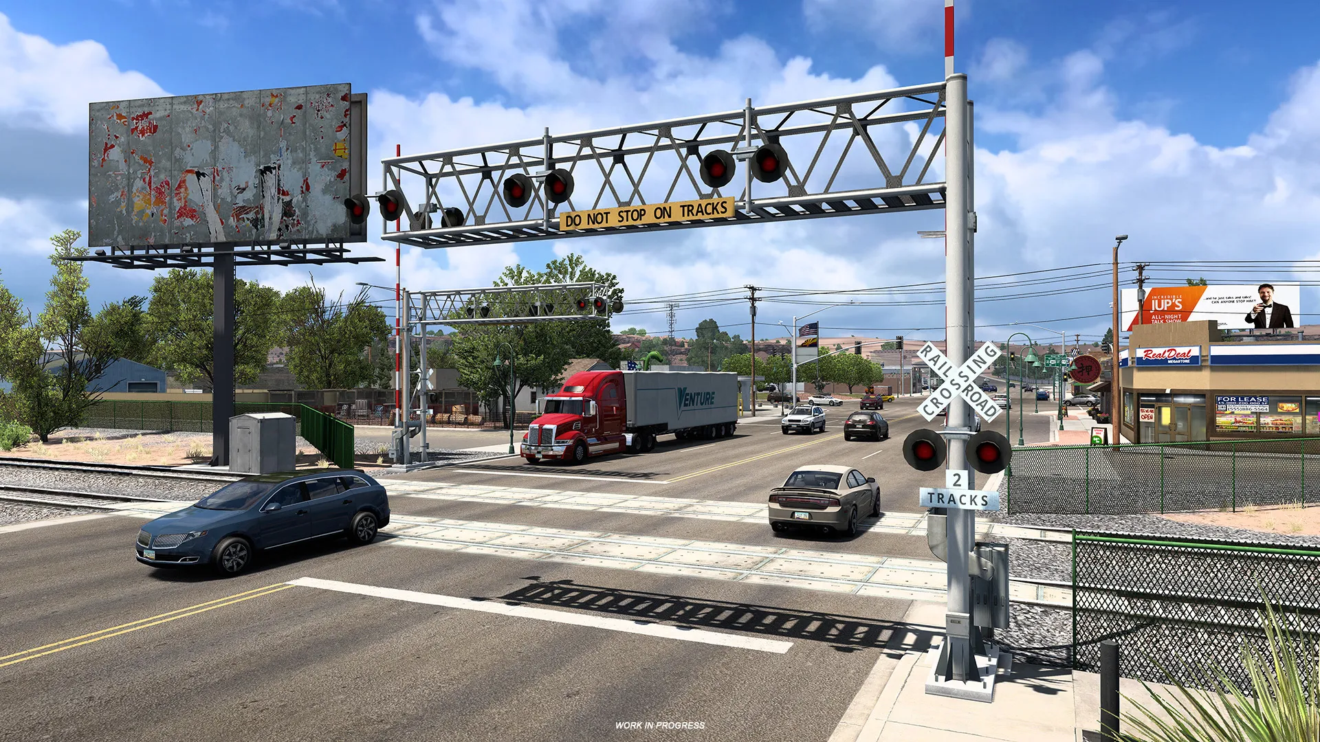 ATS Route 66 przejazd kolejowy