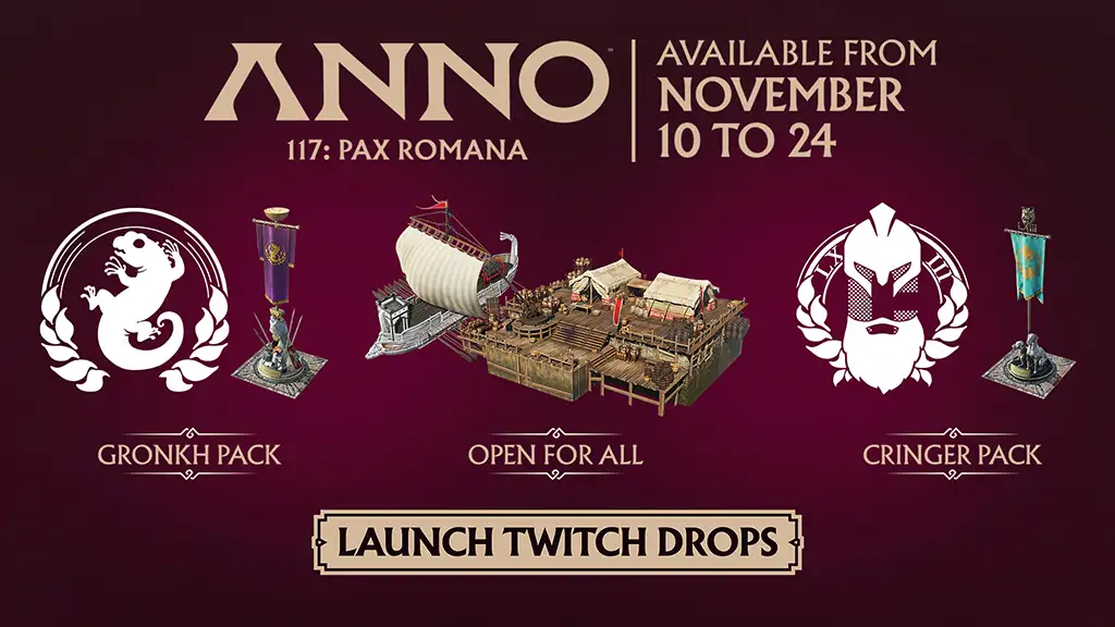Anno 117: Pax Romana – premiera, Twitch Drops i nowy zwiastun