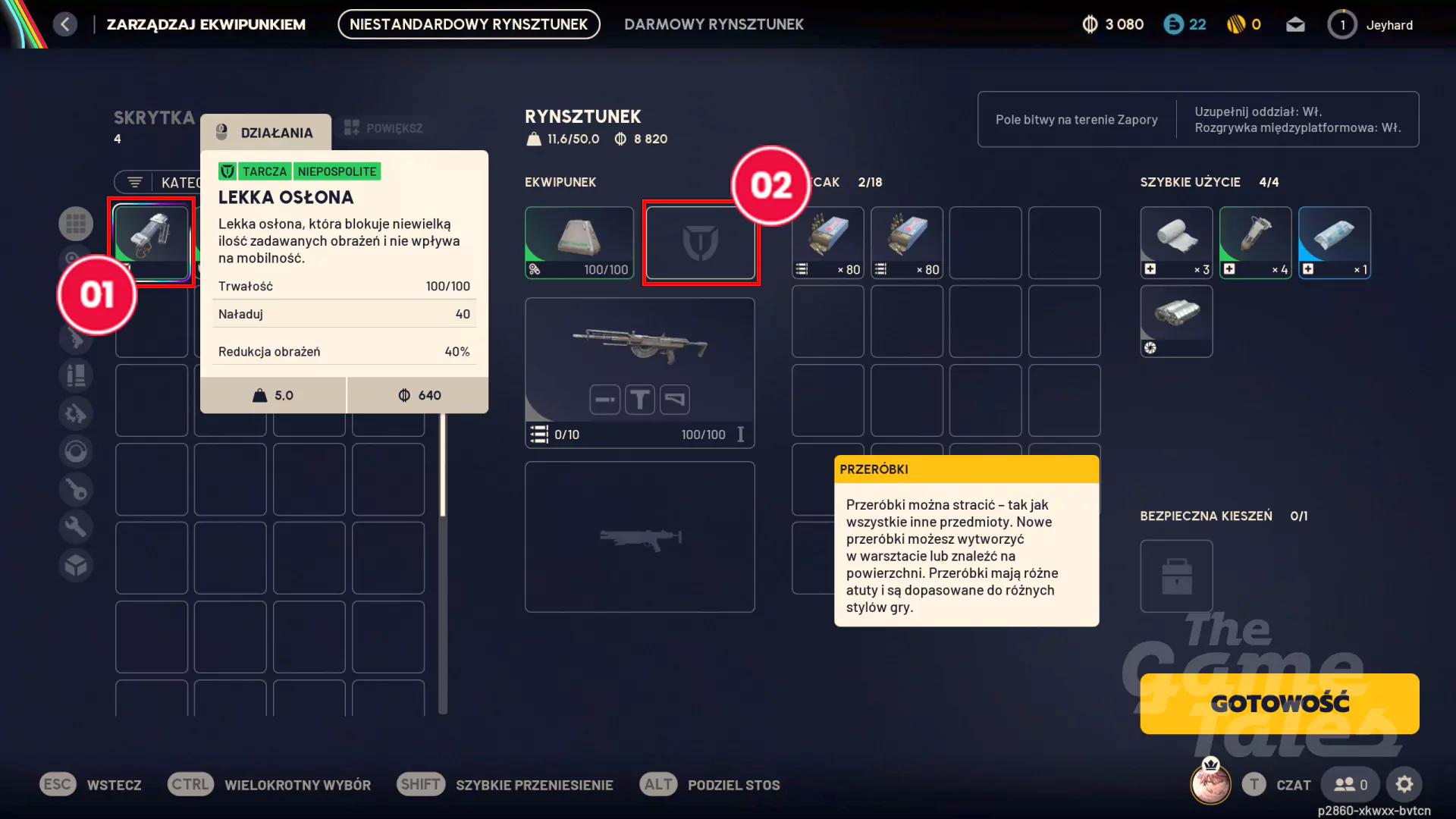 Jak regenerować osłony, tarcze (Shield) w Arc Raiders