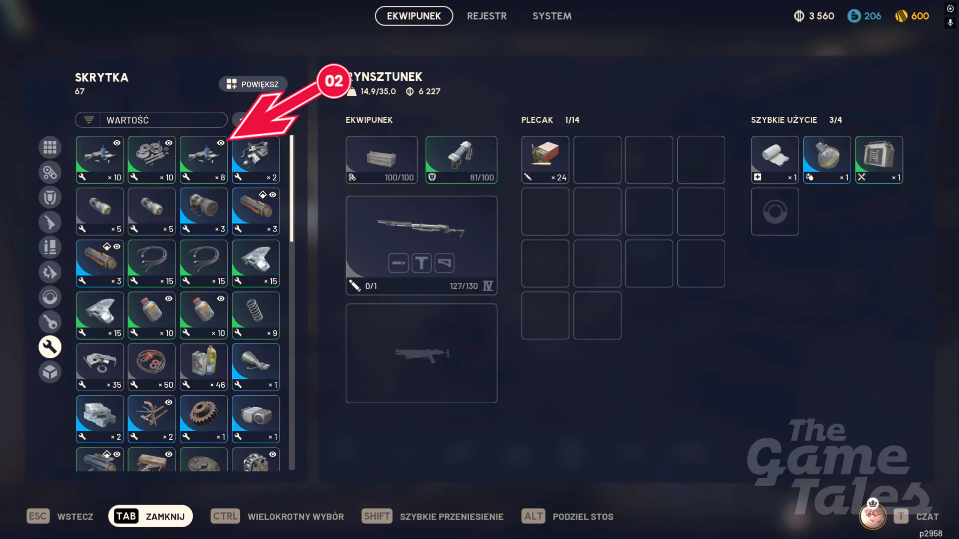 Jak szukać materiałów w ARC Raiders, funkcja śledz zasoby (Track Resources)