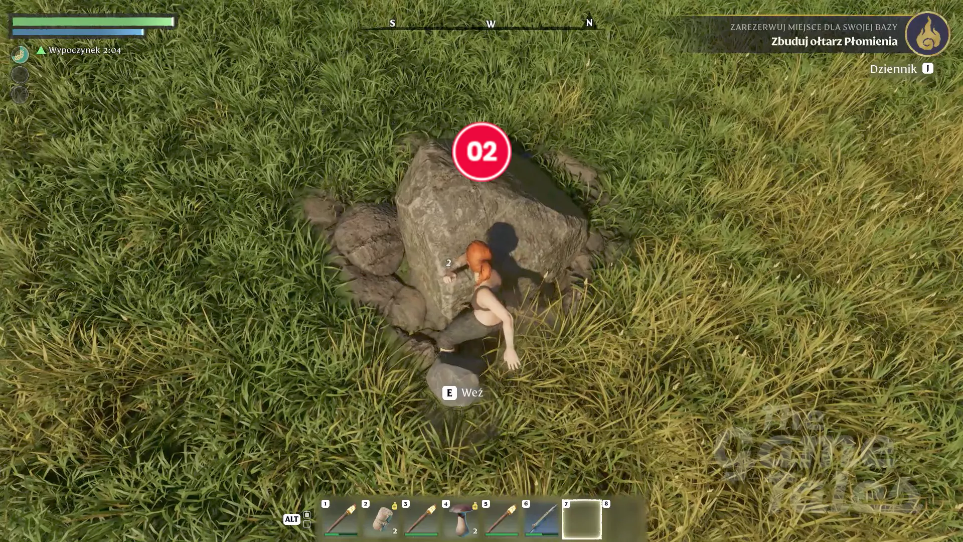 Jak wydobywać kamień (stone) w Enshrouded