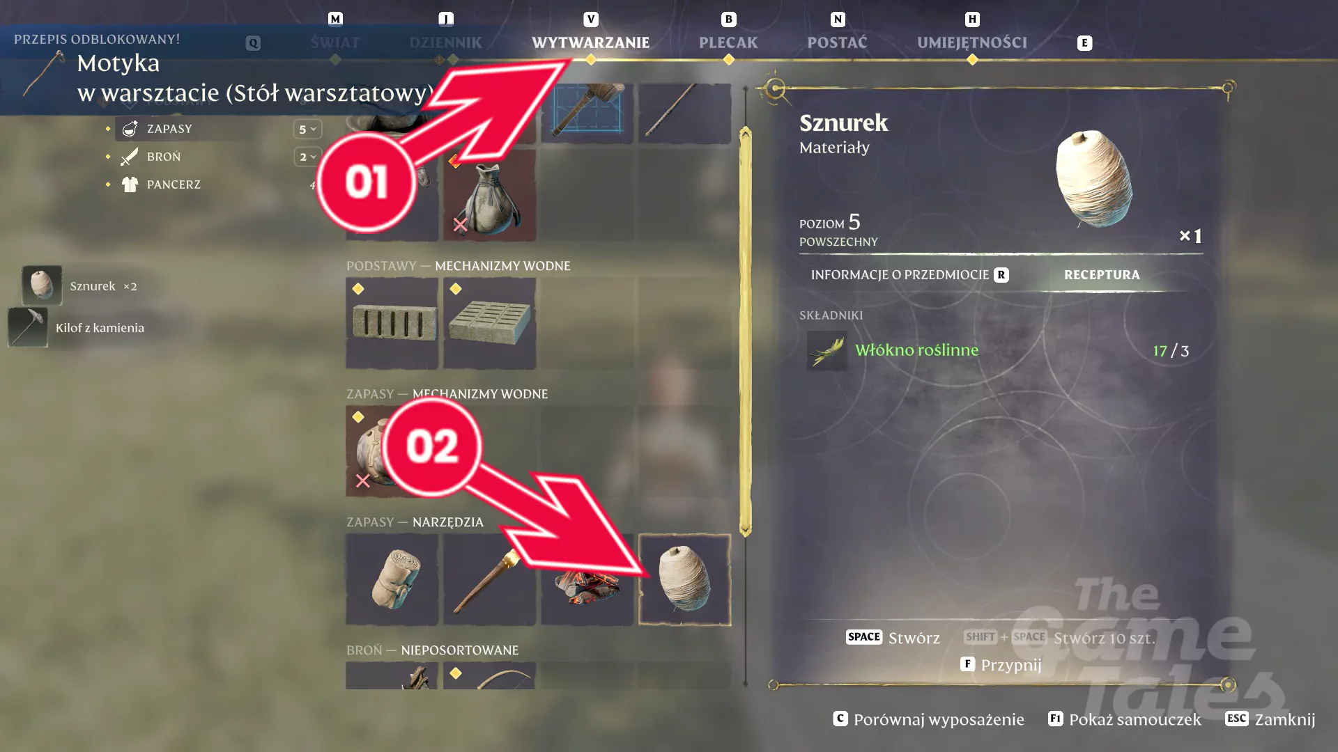 Jak zdobyć sznurek (Spring) w Enshrouded