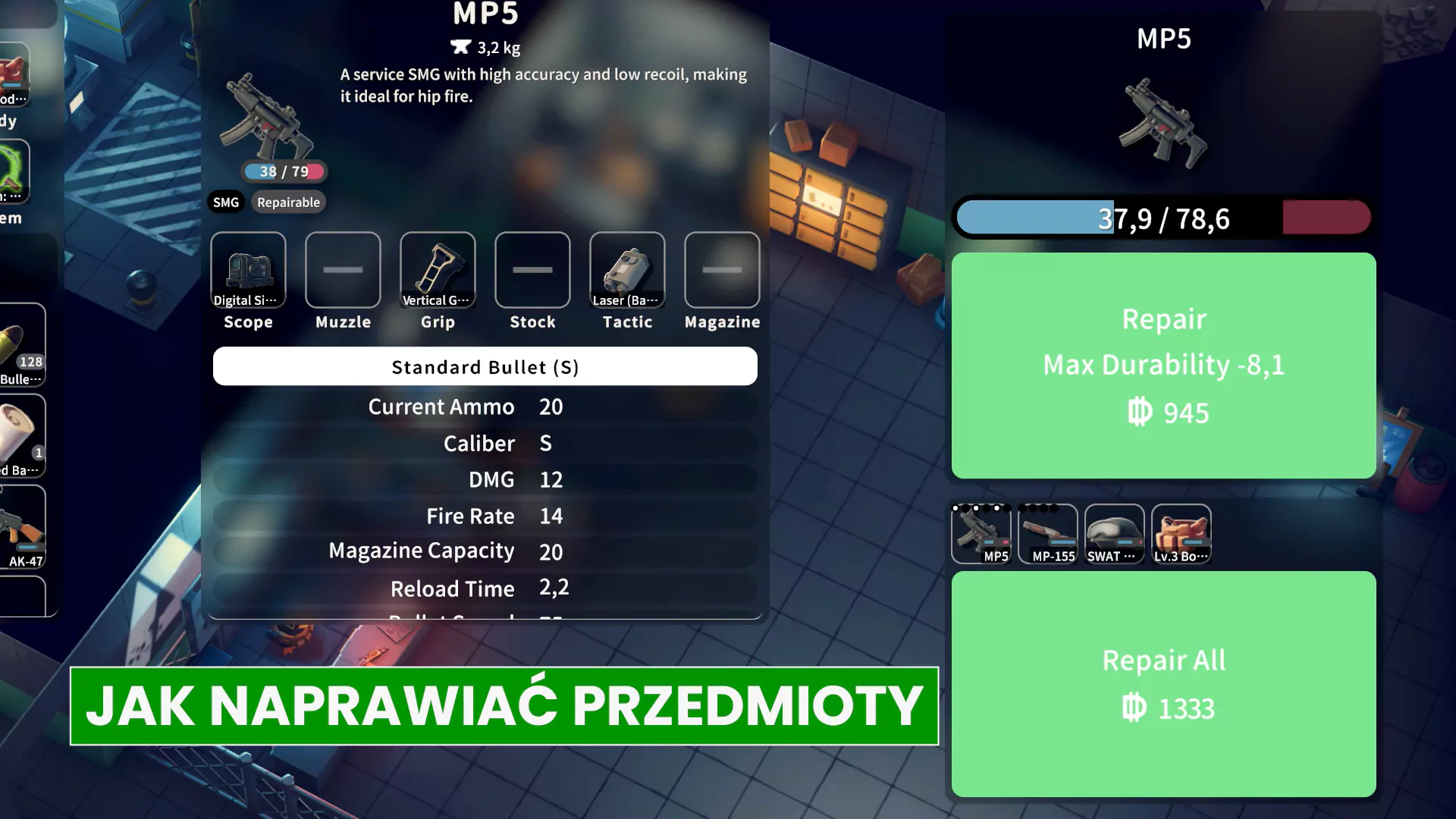 Jak naprawiać przedmioty w Escape from Duckov, Fix Station, kiedy naprawiać, a kiedy wyrzucać