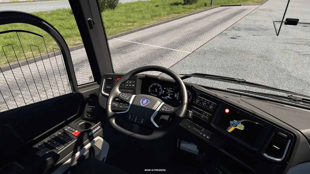 Euro Truck Simulator 2 Scania Touring – pierwszy autokar w nadchodzącym Coaches DLC - kabina