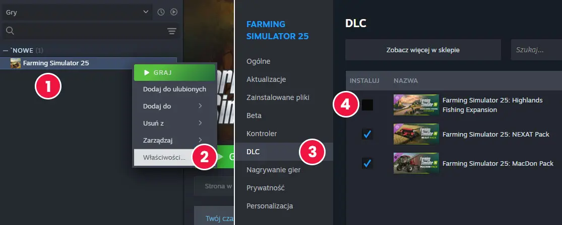 Farming Simulator 25 Highlands Fishing nie pobiera się - instrukcja jak pobrać