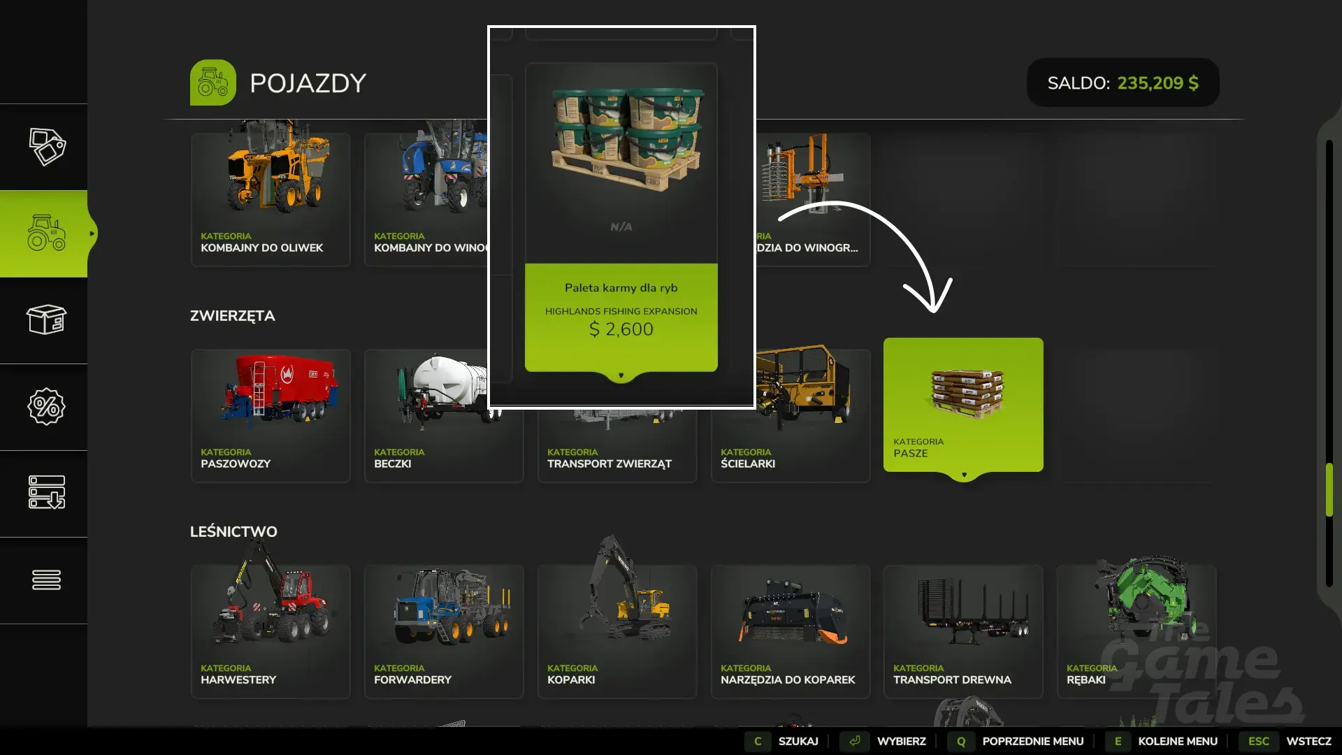 FS25 Highlands Fishing – Jak zacząć hodować ryby Krok 2 Pasza dla ryb