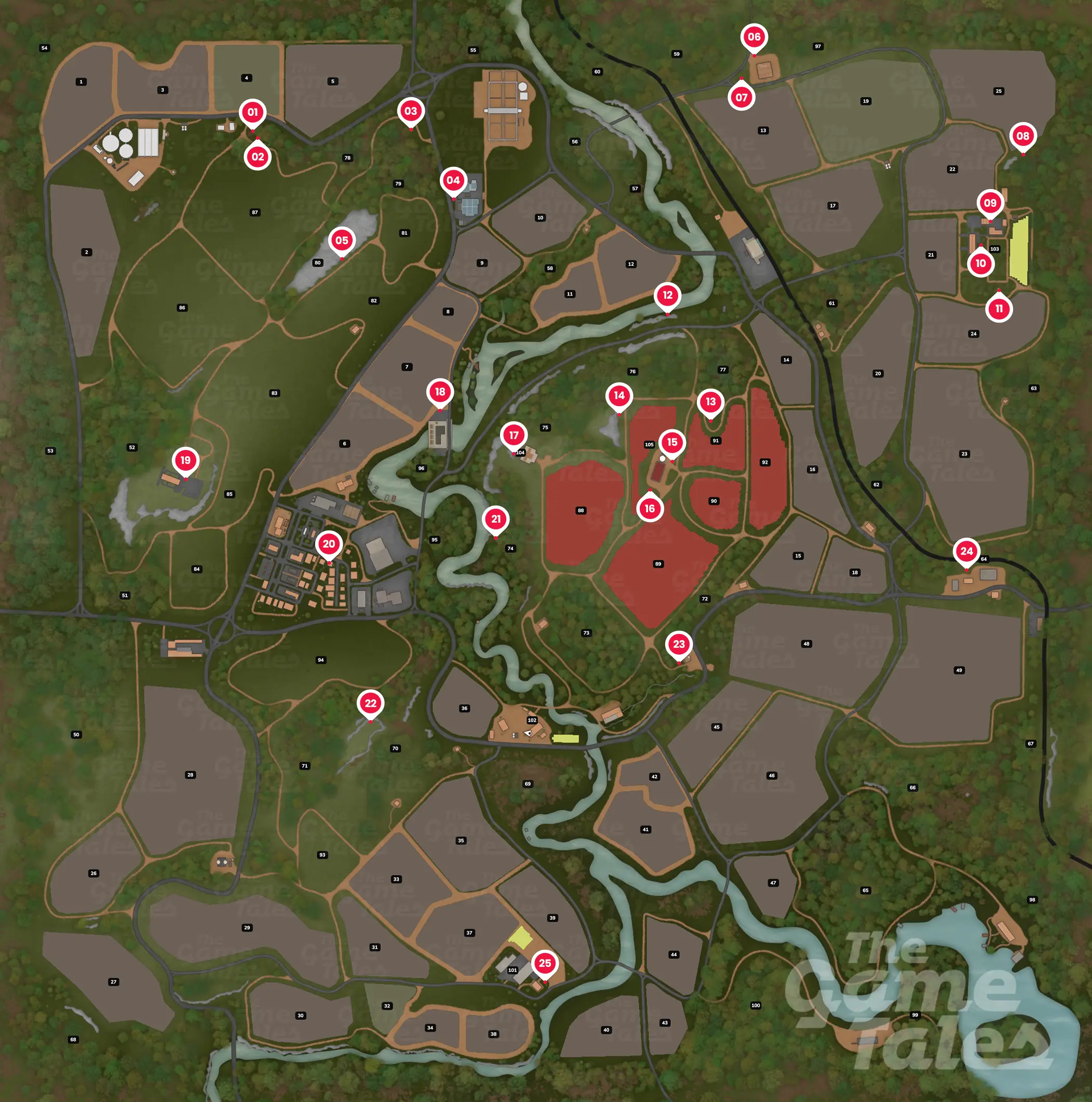 Farming Simulator 25 Mapa znajdzki Catuai