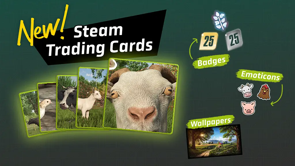 Farming Simulator 25 otrzymuje karty kolekcjonerskie na Steam