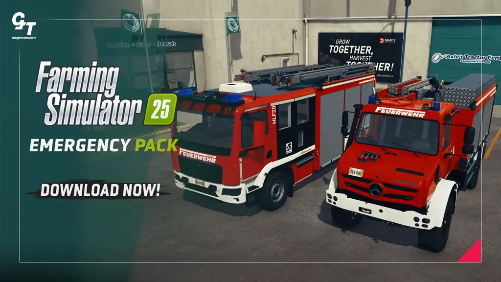 Farming Simulator 25 z darmowym Emergency Pack – straż pożarna i akcje ratunkowe trafiły do gry