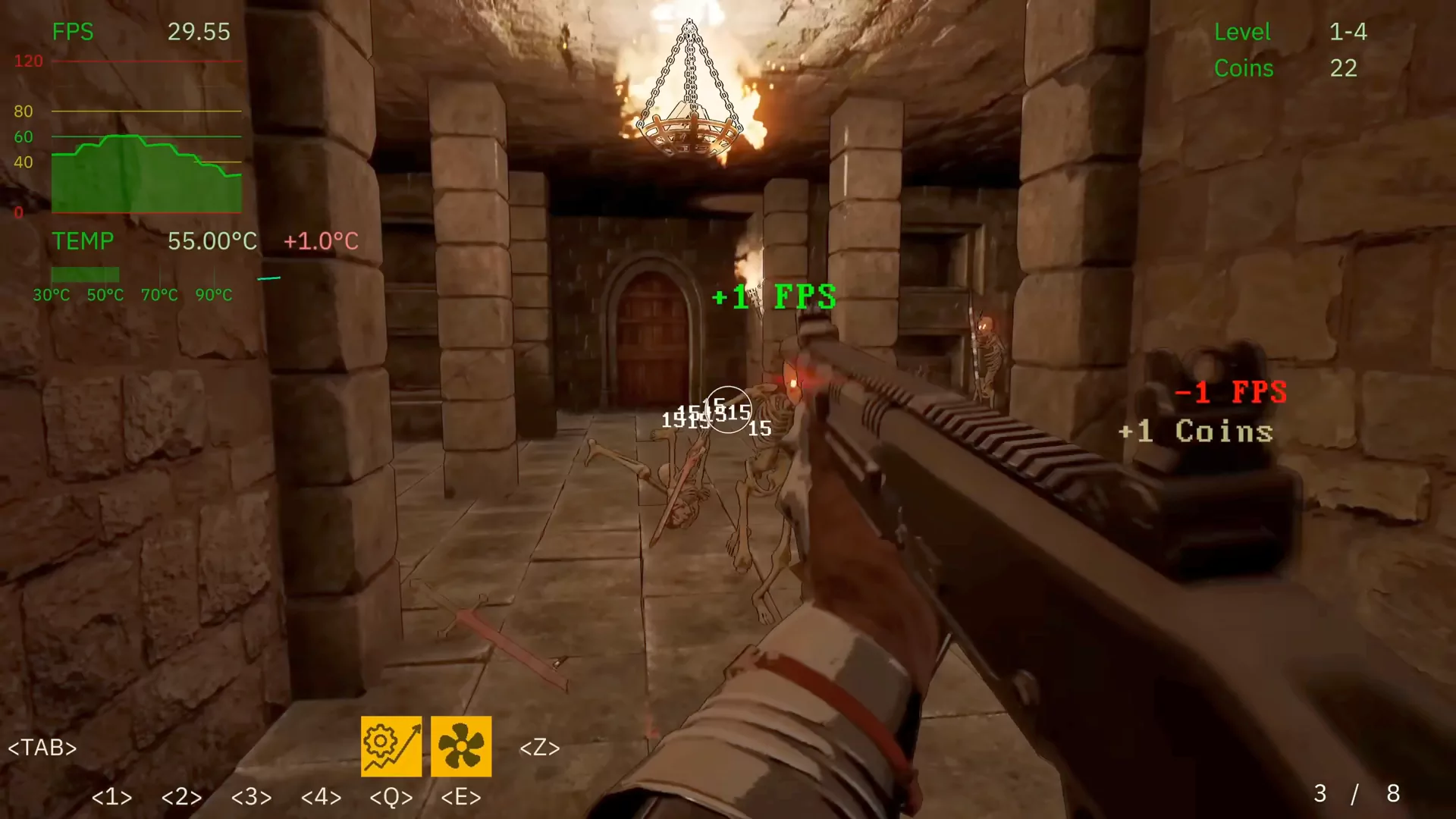 Strzelanka FPS quest, w której zamiast zdrowia tracisz klatki na sekundę