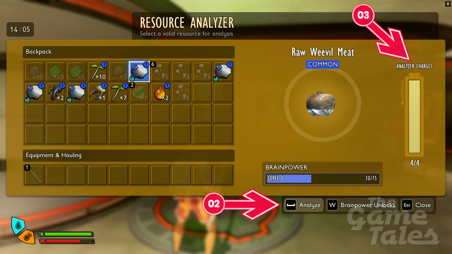Grounded 2 Resource Analyzer - analizowanie surowców, odblokowywanie nowych receptur
