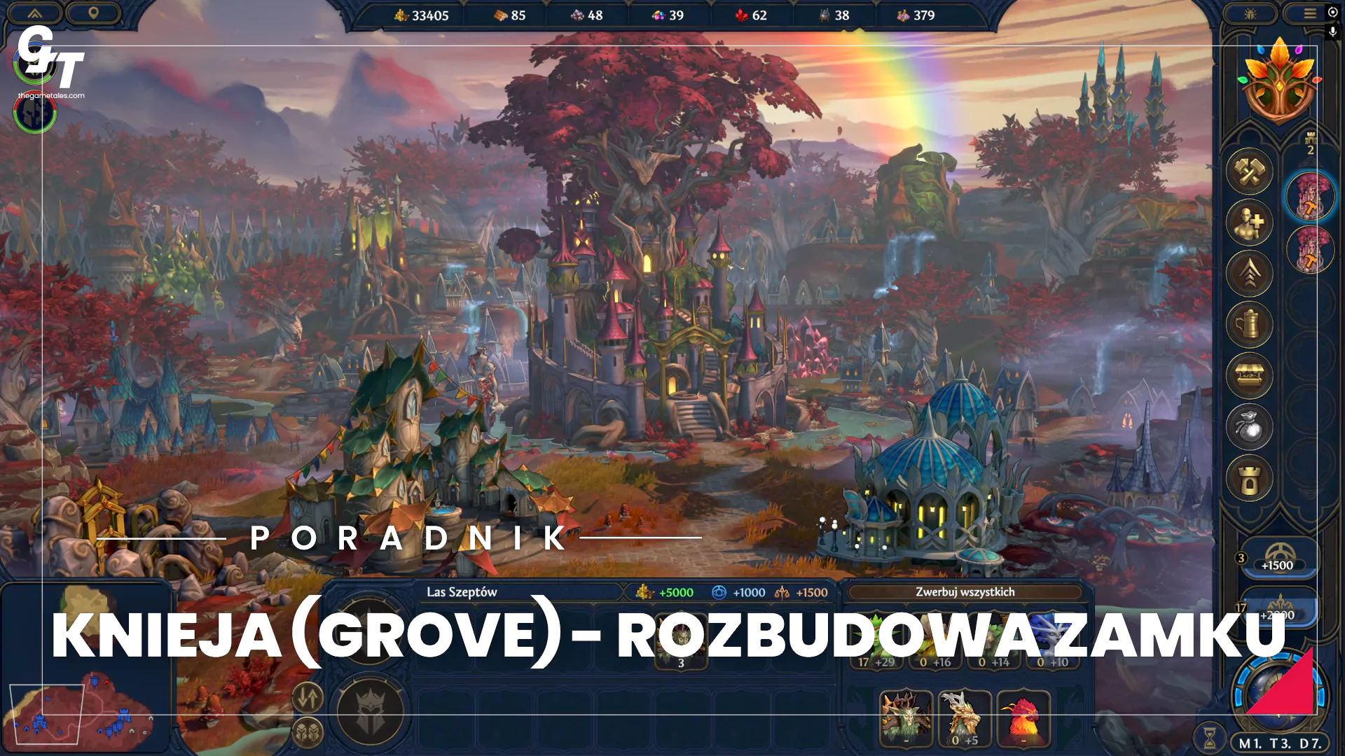 Heroes Olden Era – Knieja (Grove): najlepsza rozbudowa zamku