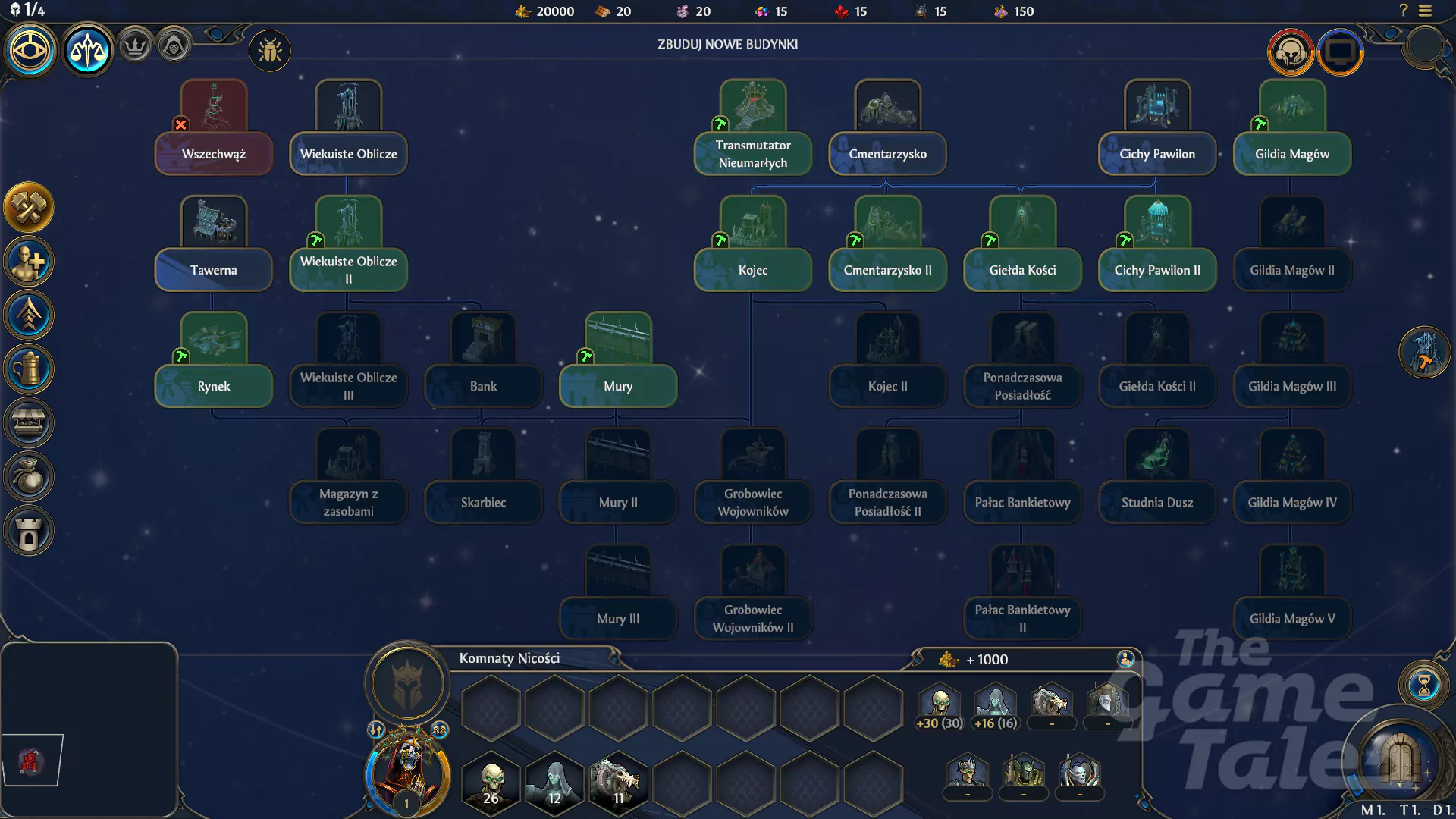 Heroes Olden Era - jak rozbudować zamek Nekropolia (Necro) w 1 i 2 tygodniu gry