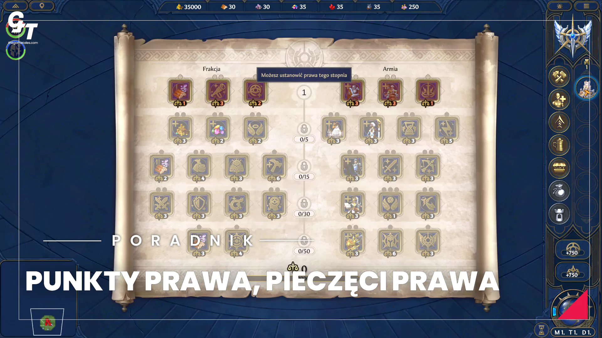 Heroes Olden Era – prawa frakcji, ulepszenia, punkty prawa