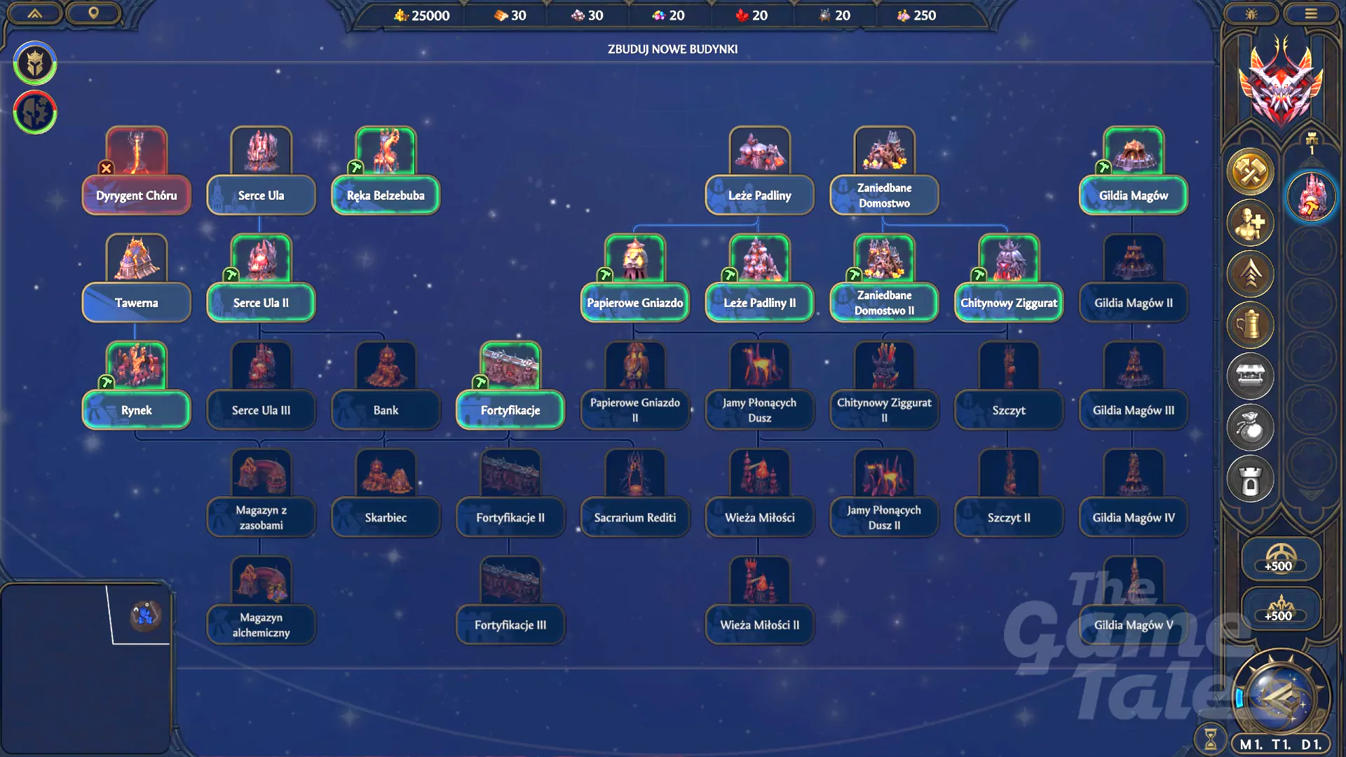 Heroes Olden Era - jak rozbudować zamek Rój (Hive) w 1 i 2 tygodniu gry
