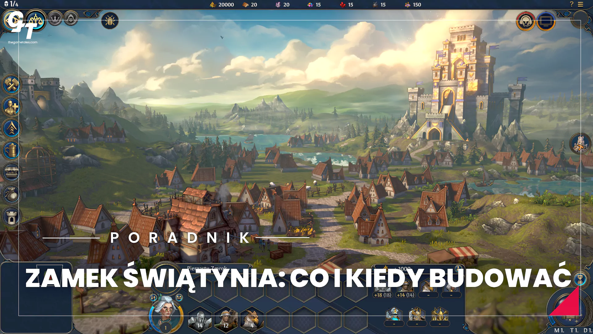 Heroes Olden Era - jak rozbudować zamek Świątynia (Temple) w 1 i 2 tygodniu gry