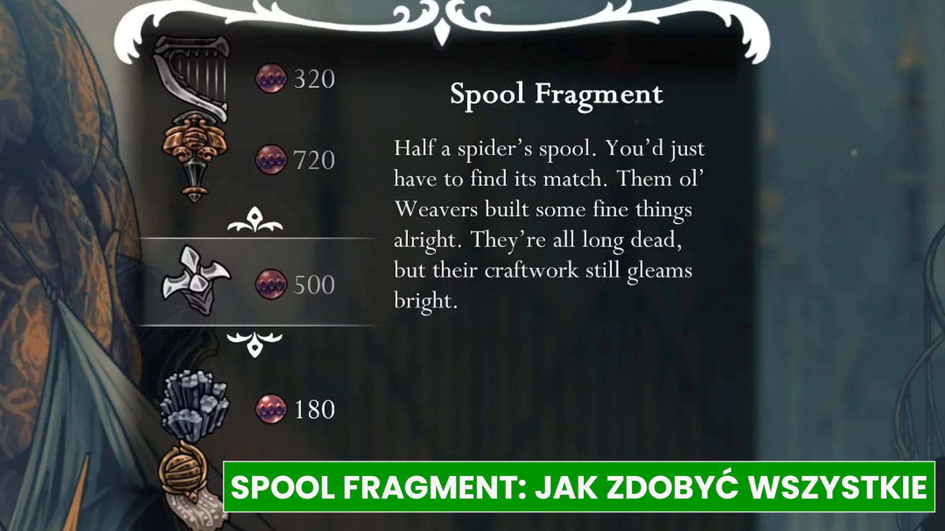 Hollow Knight: Silksong – mapa: Spool Fragment, jak zebrać