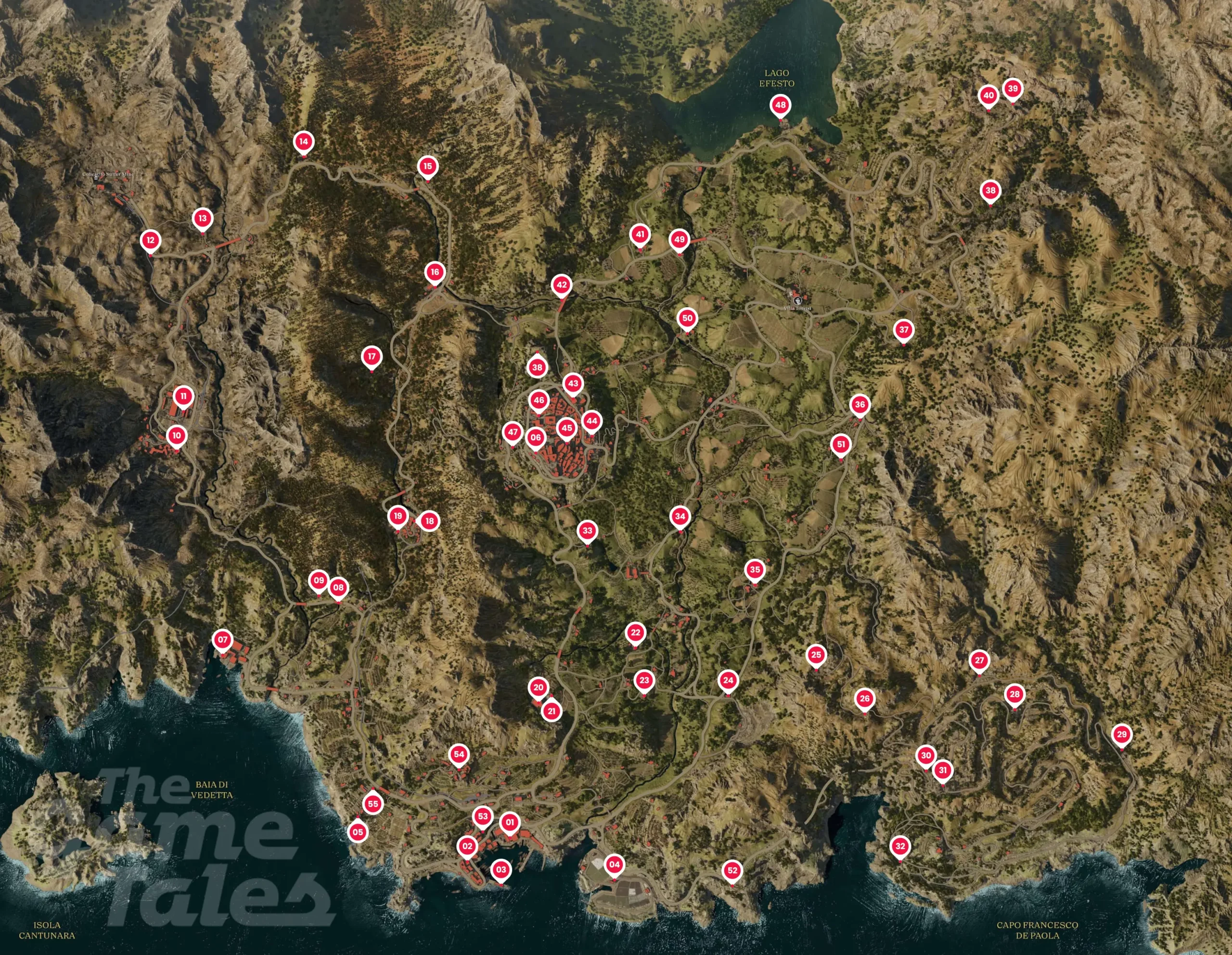 Mafia: Dawne Strony – mapa, znajdźki: trinacrie - Mapa
