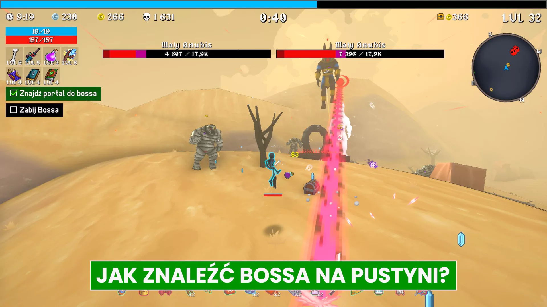 Jak znaleźć bossa na mapie Pustynia (Desert) w Megabonk i wykonać zadanie znajdź portal do bossa