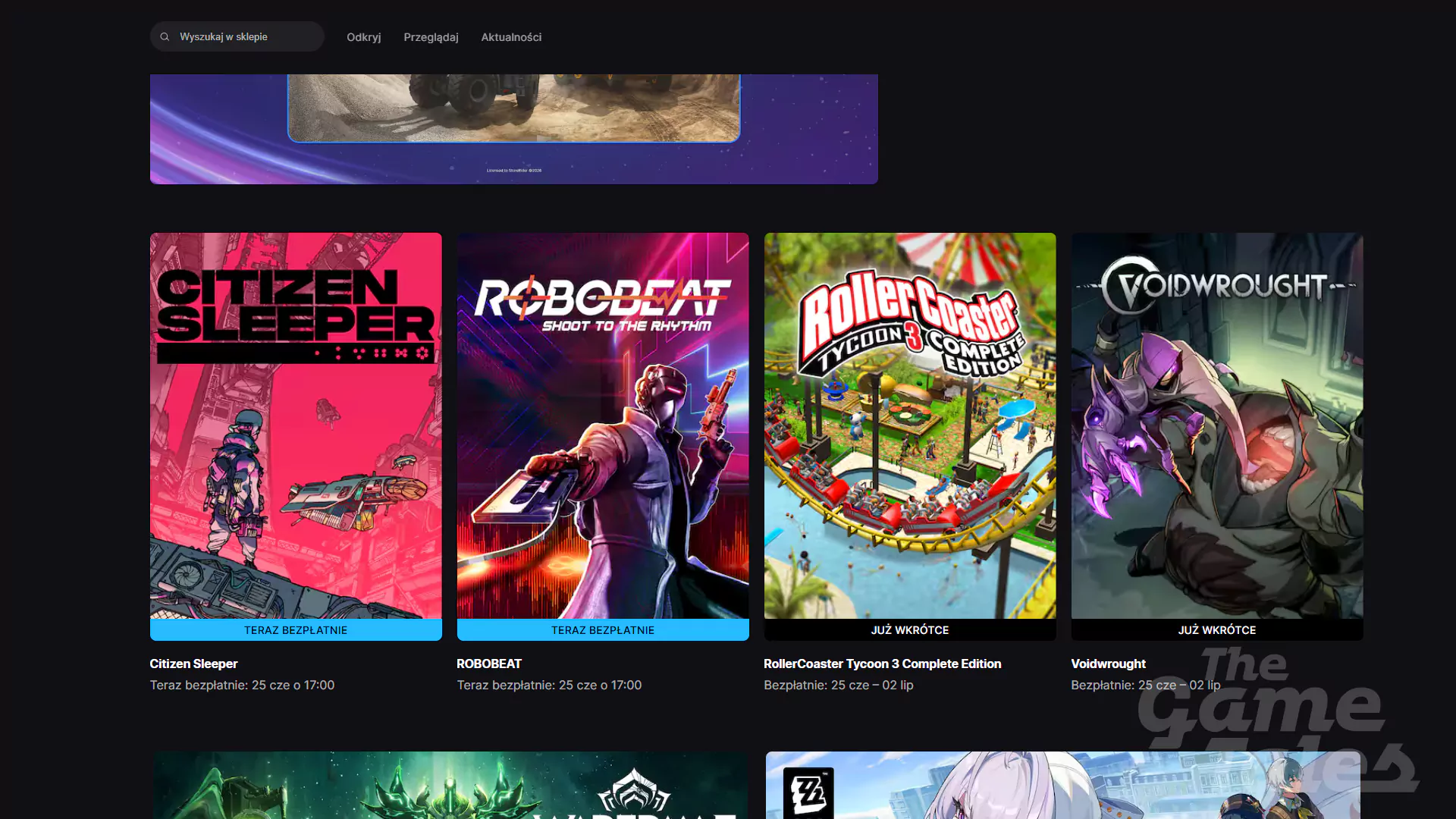 Kolejna porcja darmówek na Epic Games - jak odebrać Citizen Sleeper i Robobeat na Epicu?