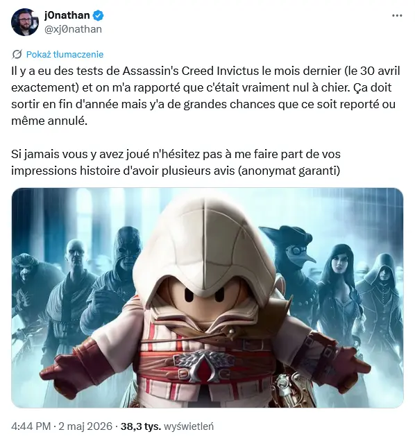 Nowy Assassin’s Creed Invictus zawodzi - PvP po playteście w ogniu krytyki - j0nathan