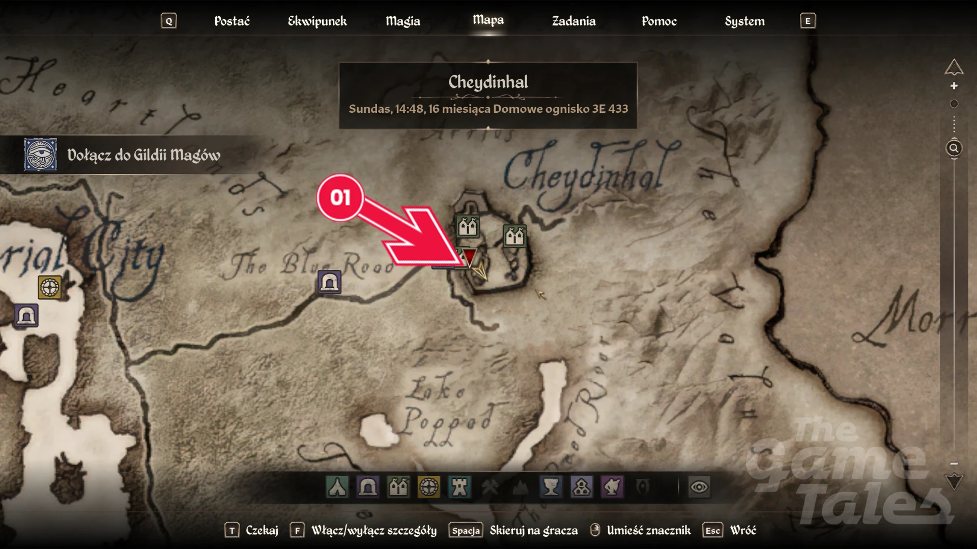 Rekomendacja z Cheydinhal - misja Gildii Magów z Oblivion Remastered