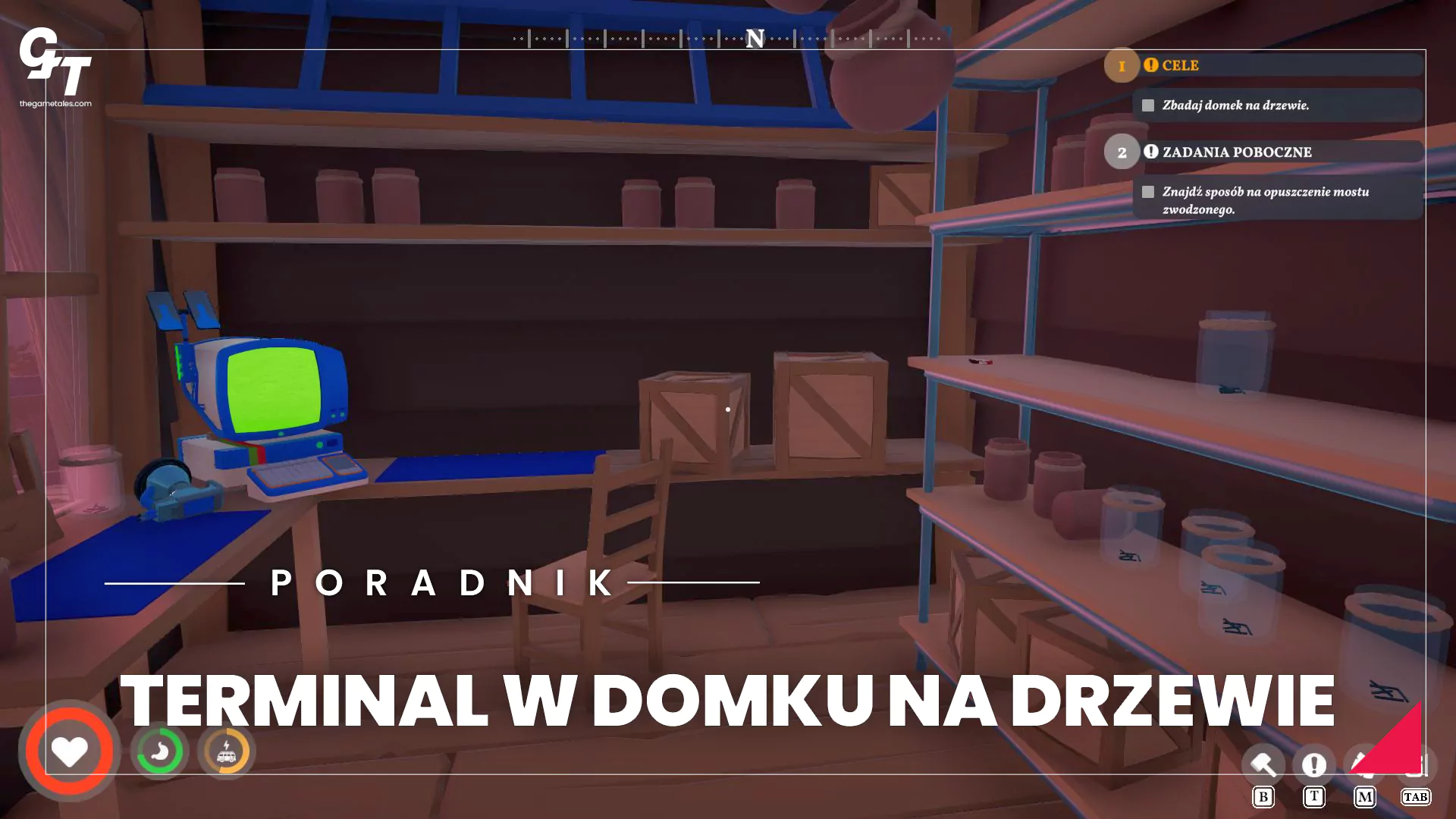 Jak otworzyć terminal w domku na drzewie w Outbound