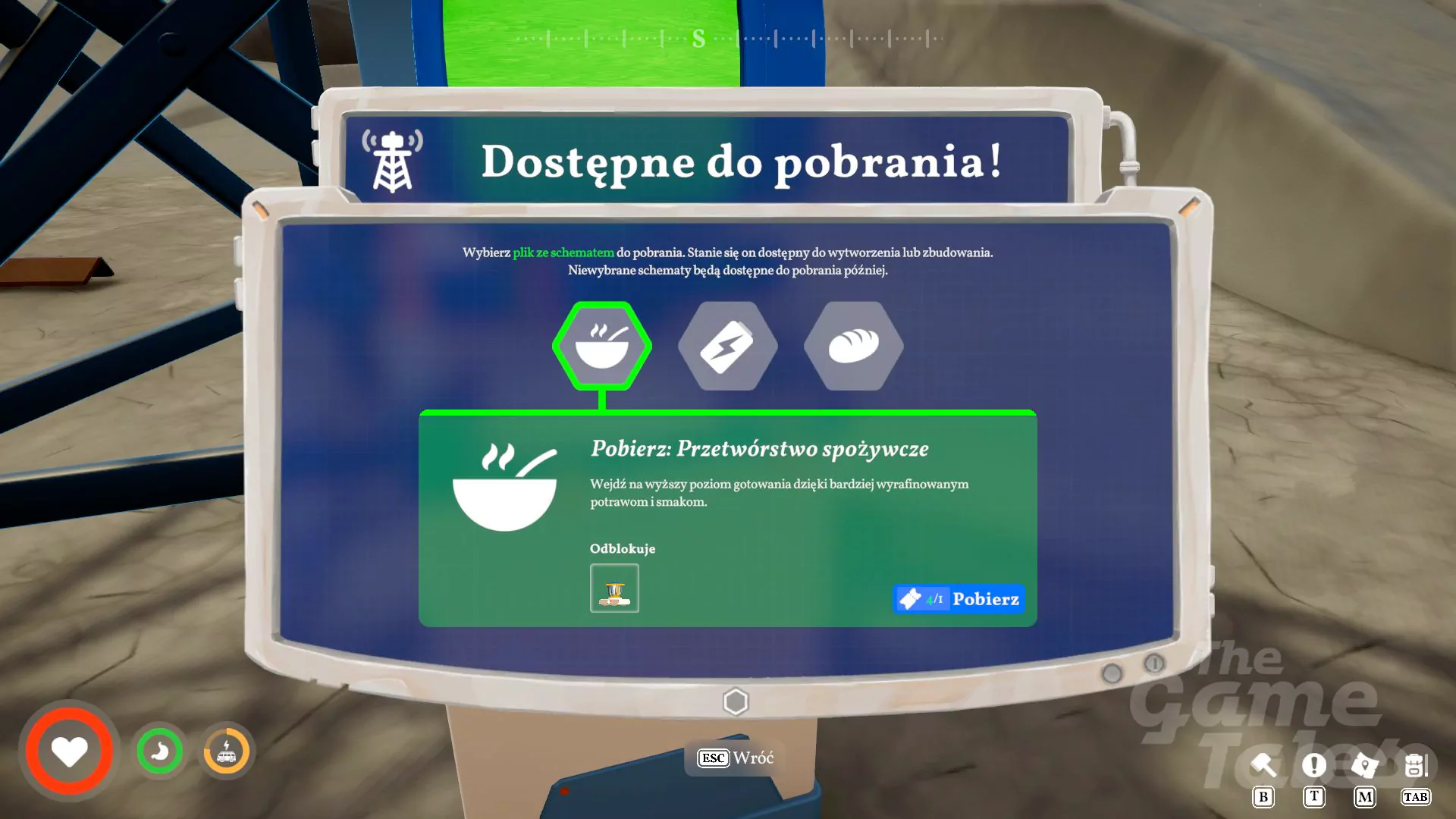 Jak gotować w Outbound, przygotowywanie jedzenia