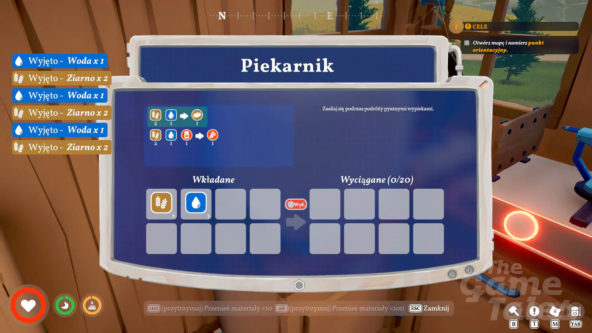 Jak gotować w Outbound, przygotowywanie jedzenia