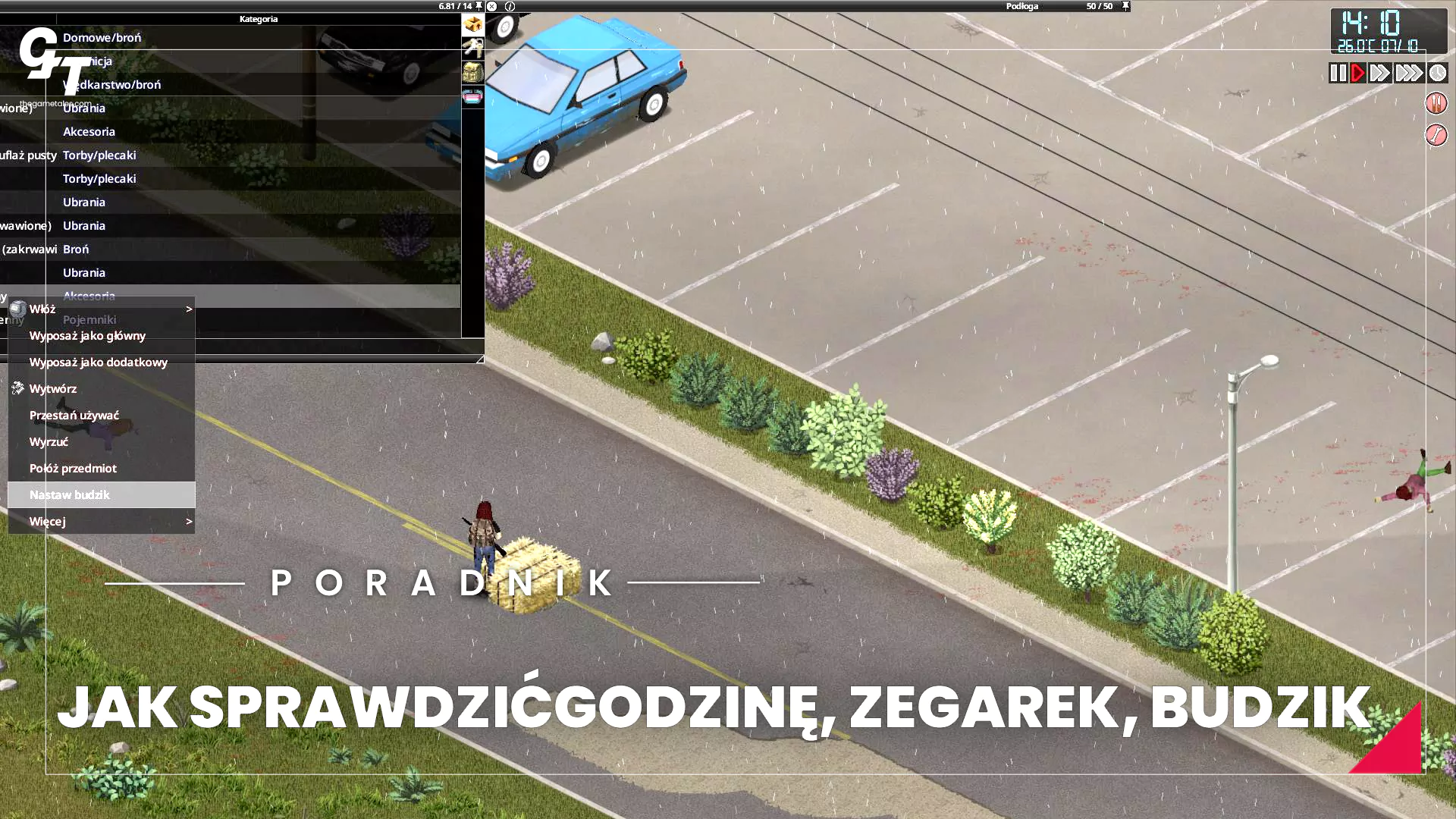 Jak sprawdzić godzinę i datę w Project Zomboid - zegarek i budzik