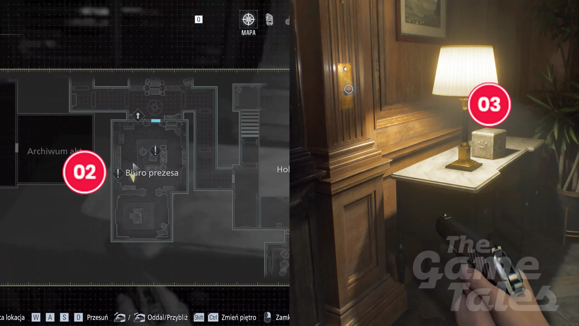 Resident Evil Requiem Strefa Relaksu - jak wejść, czerwony klejnot
