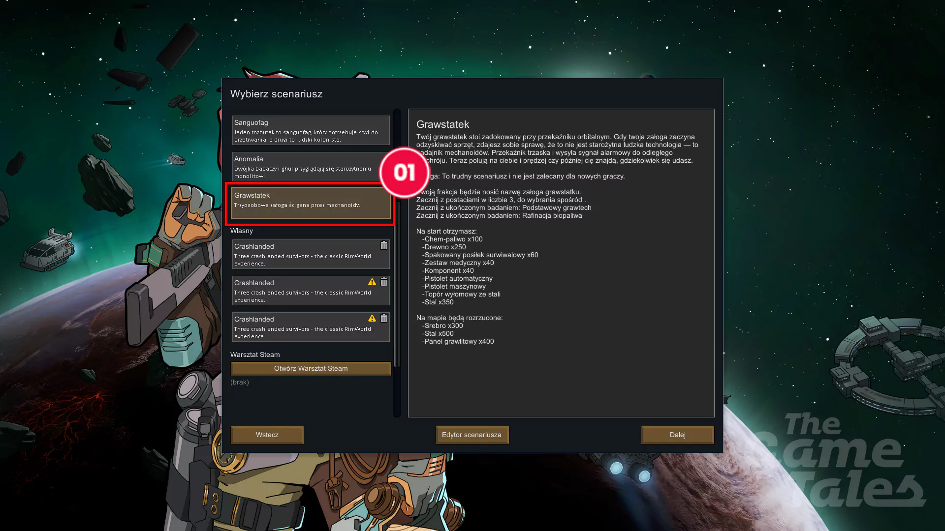 Jak odblokować grawstatek (gravship) w Rimworld Odyssey