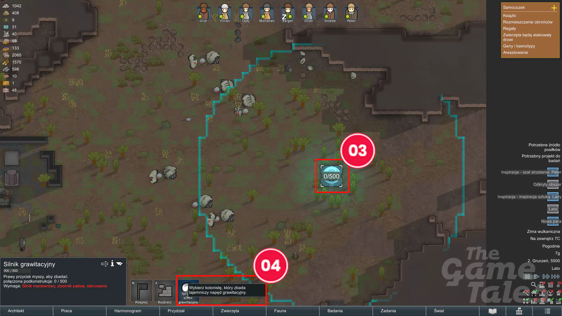Jak odblokować grawstatek (gravship) w Rimworld Odyssey
