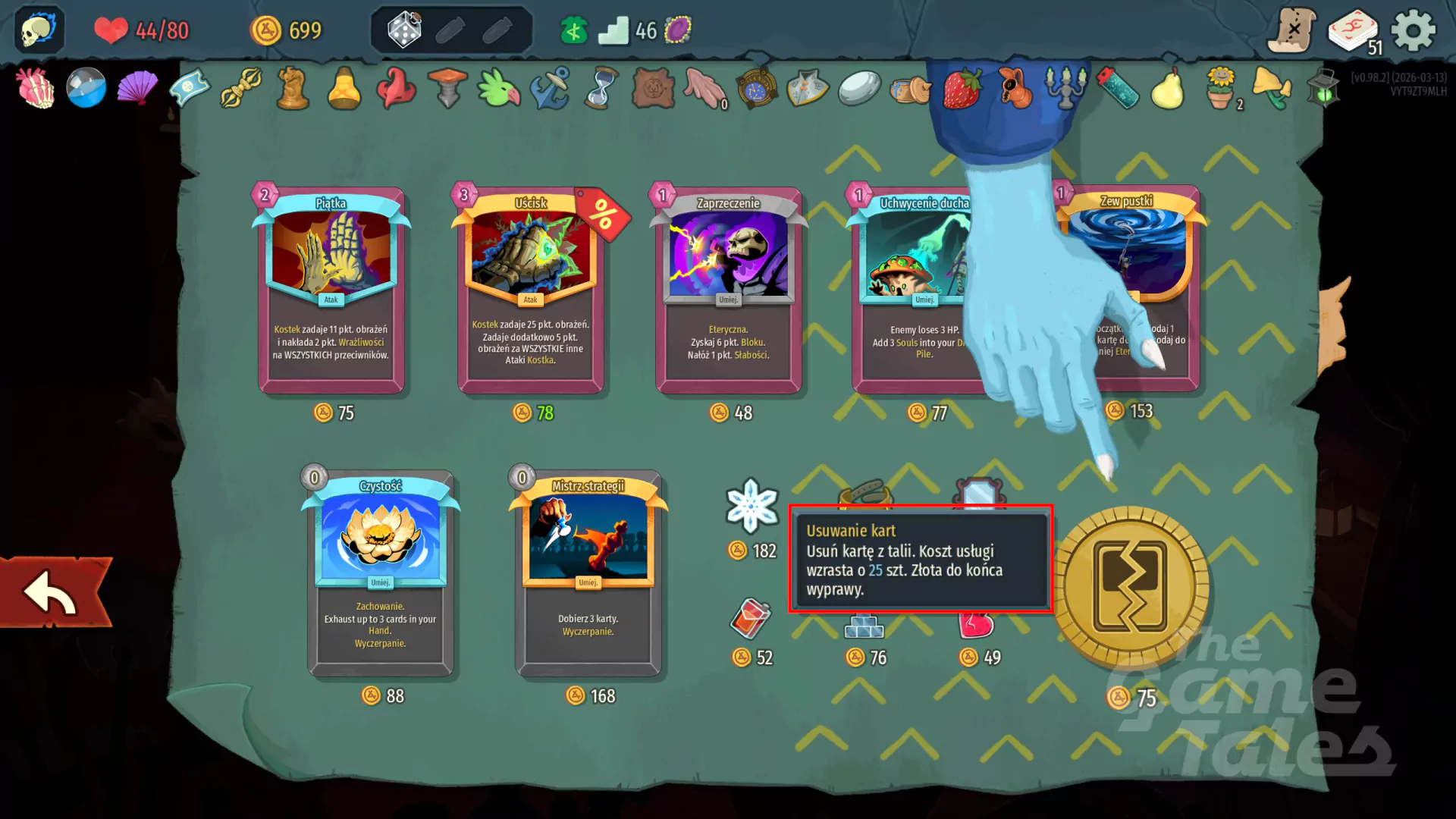 Jak pomijać i usuwać karty w Slay the Spire 2