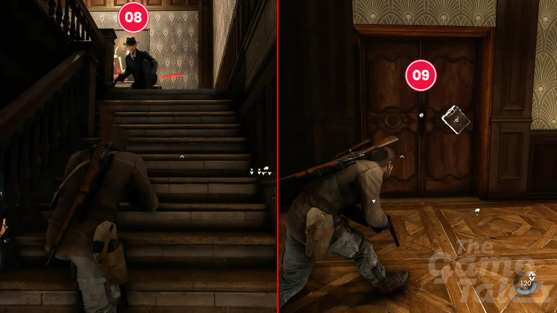 Obrazek z gry Sniper Elite Resistance - etap kampanii głównej Sabotaż Sonderzuge.