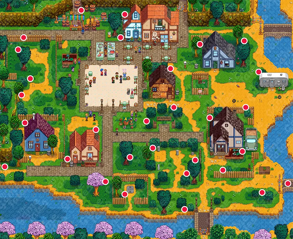Stardew Valley Egg Festival - Festiwal jajek, mapa i zasady