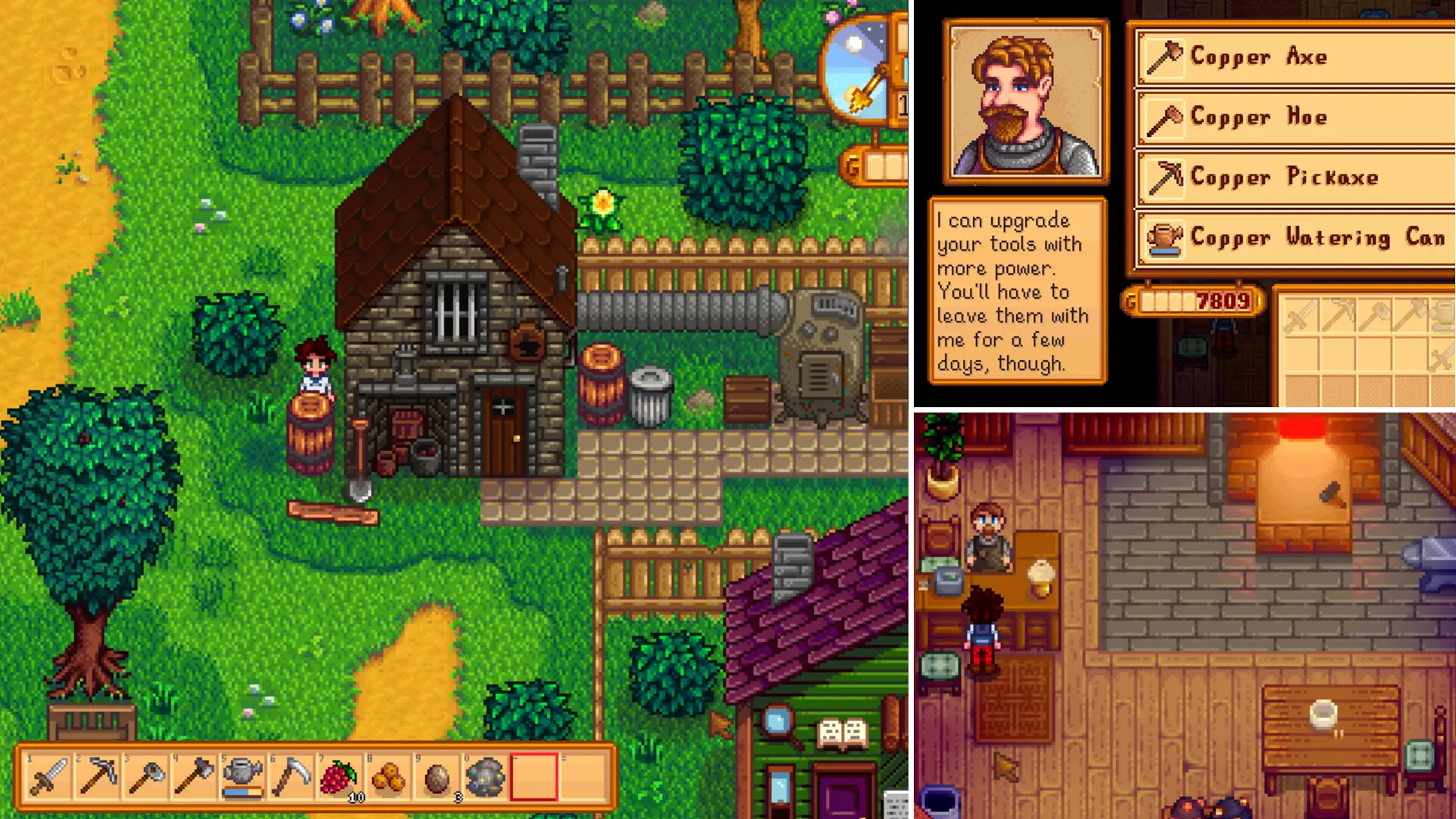 Stardew Valley – jak ulepszać narzędzia, poziomy ulepszeń