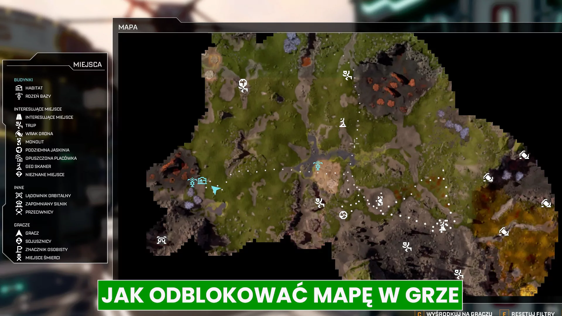 Jak odblokować mapę w grze? Nawigowanie na mapie