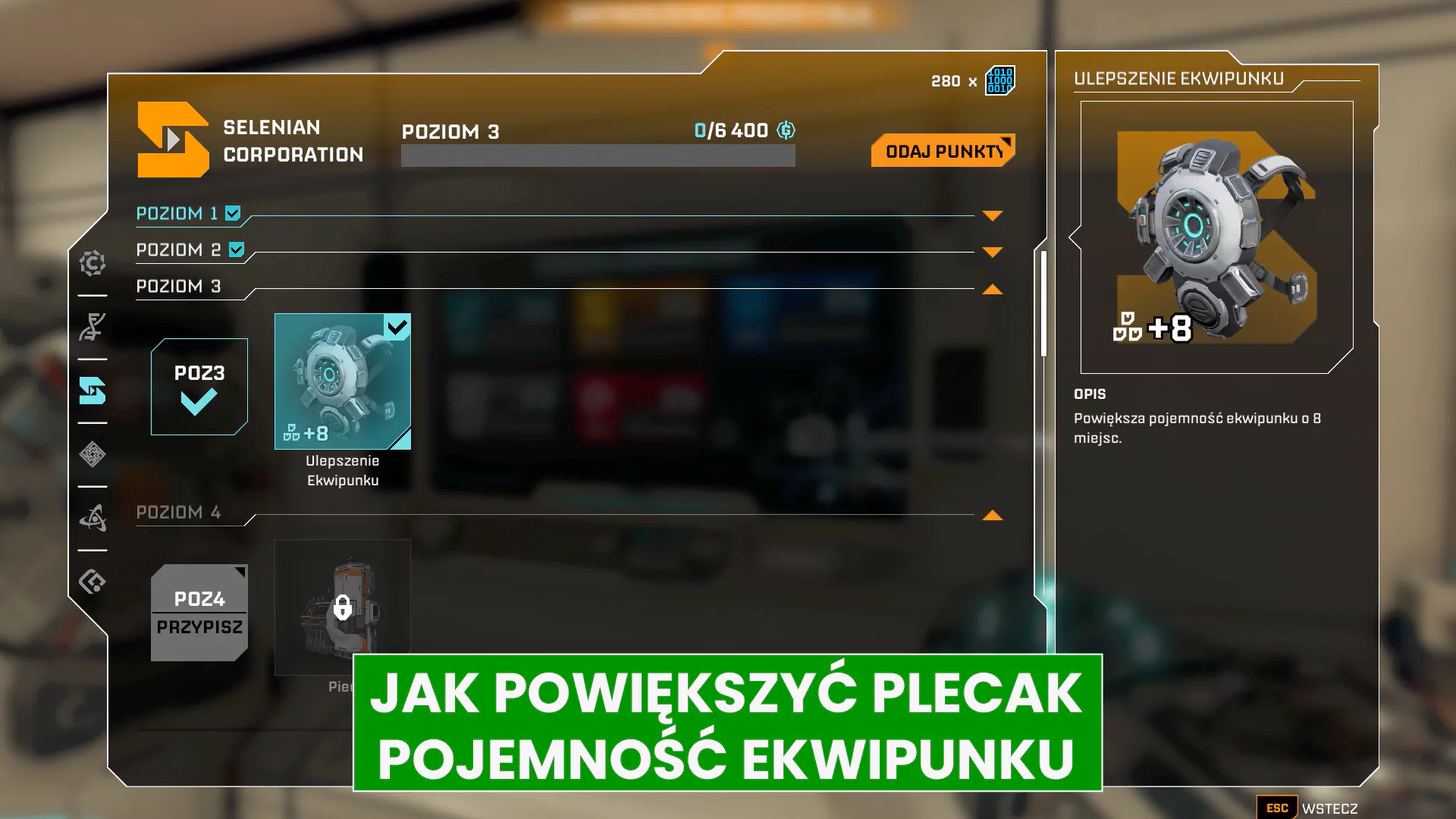 StarRupture – jak zwiększyć pojemność plecaka i ekwipunku