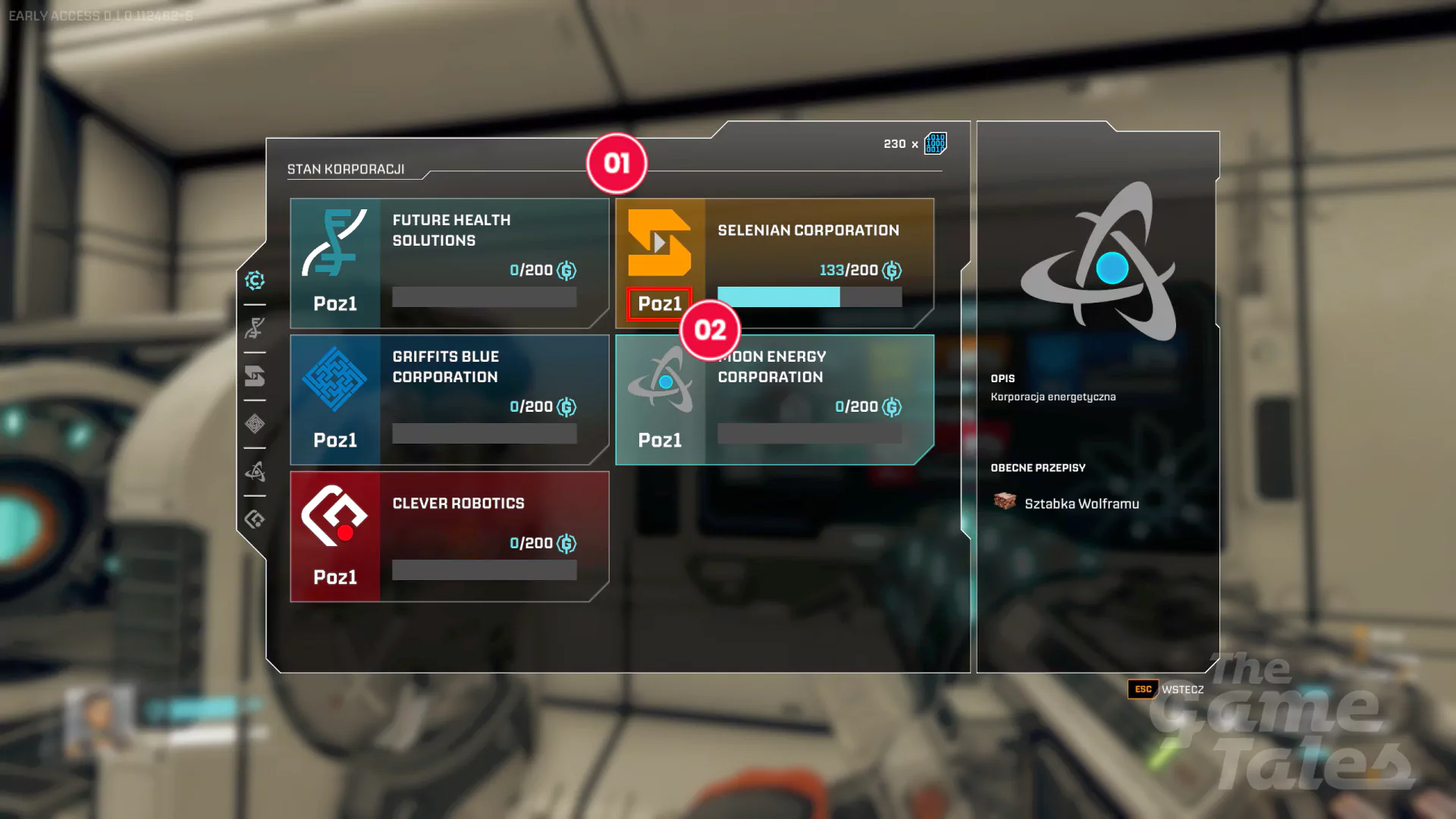 Jak zwiększyć p poziom relacji z korporacją w StarRupture