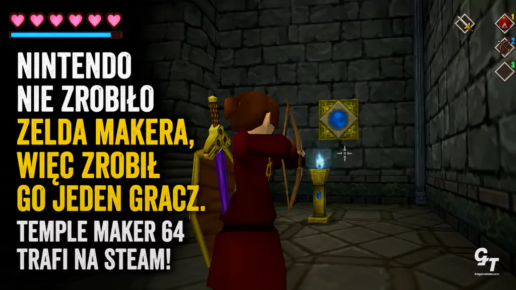 Nintendo nie zrobiło Zelda Makera, więc zrobił go jeden gracz. Temple Maker 64 trafi na Steam