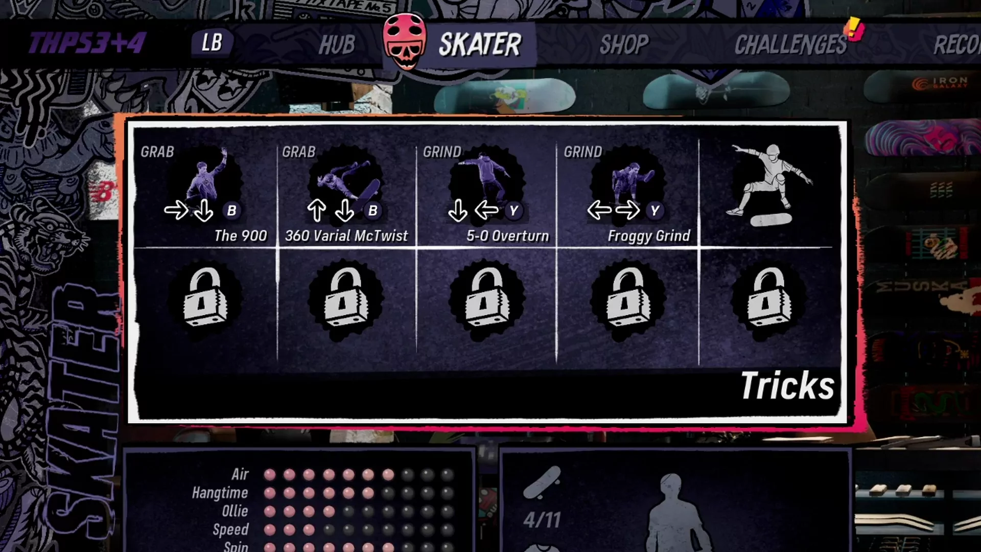 Jak w Tony Hawk's Pro Skater 3+4 odblokować nowe gniazda na triki specjalne.
