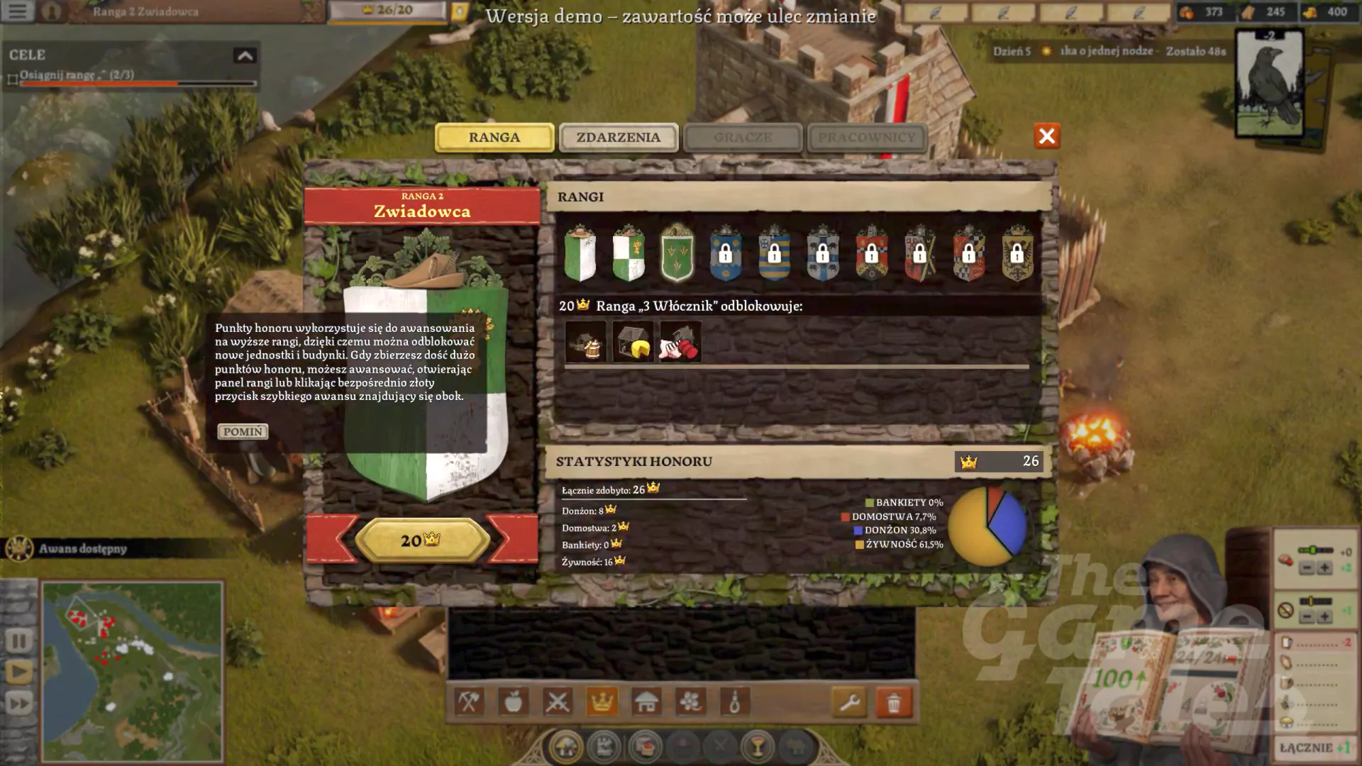 Jak zdobywać honor w Twierdzy 4 (Stronghold 4), rangi honoru