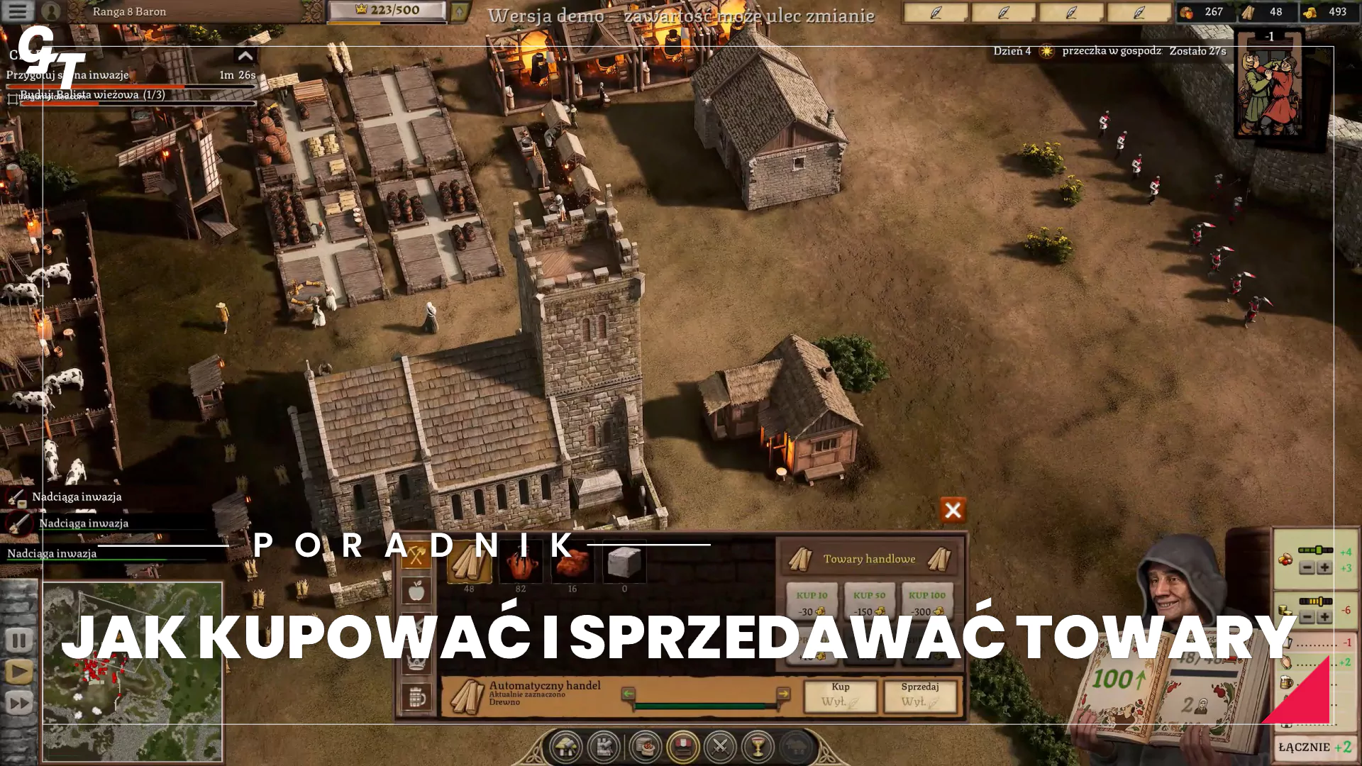 Twierdza 4 – handel: kupowanie i sprzedawanie towarów, automatyczny handel