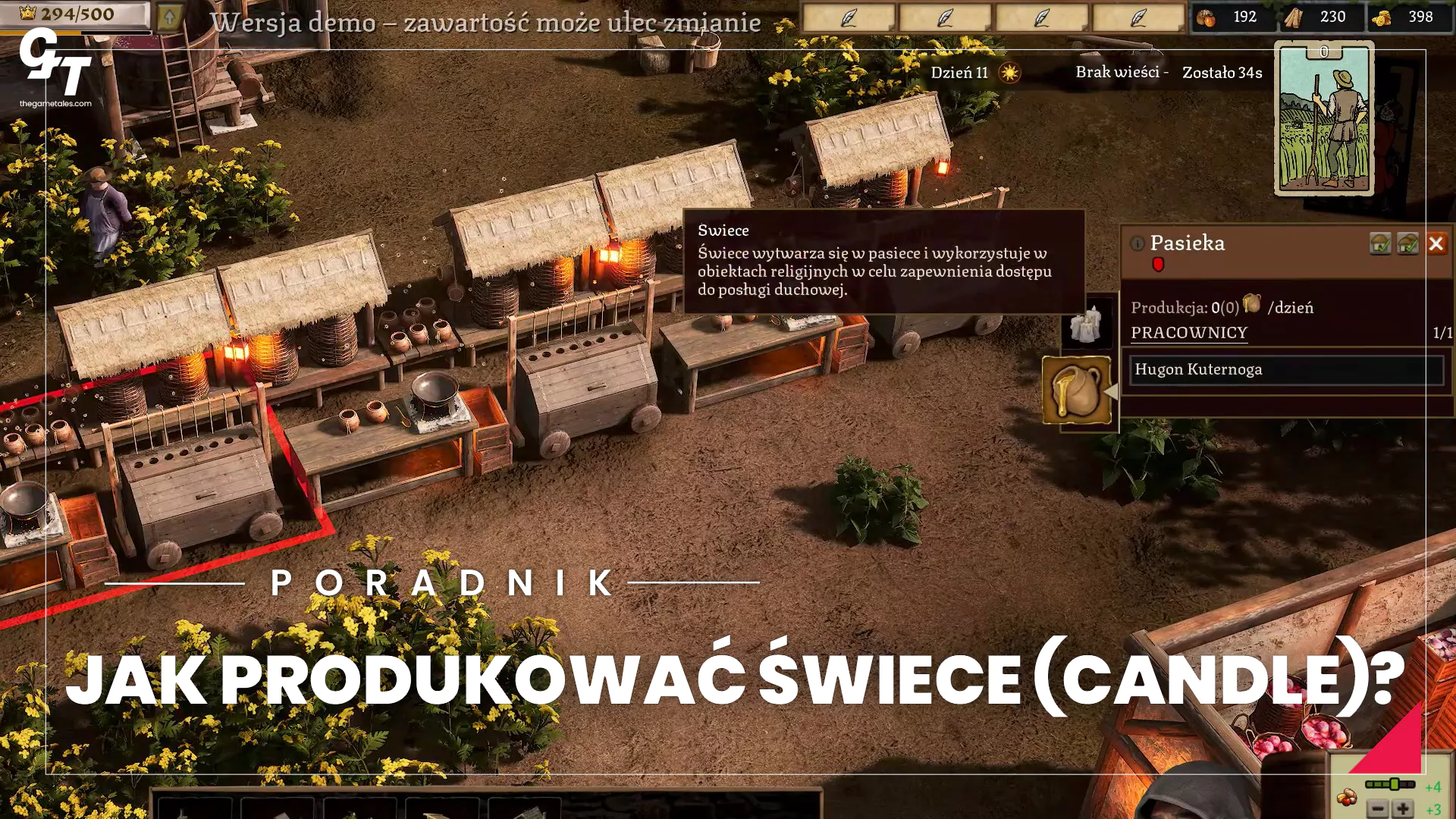 Twierdza 4 – jak produkować świece (Candle), do czego służą