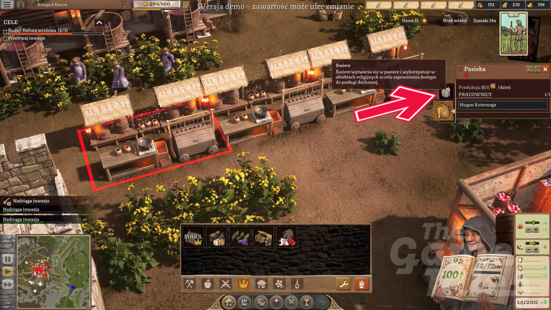 Jak produkować świece (Candle) w Twierdza 4 (Stronghold 4)