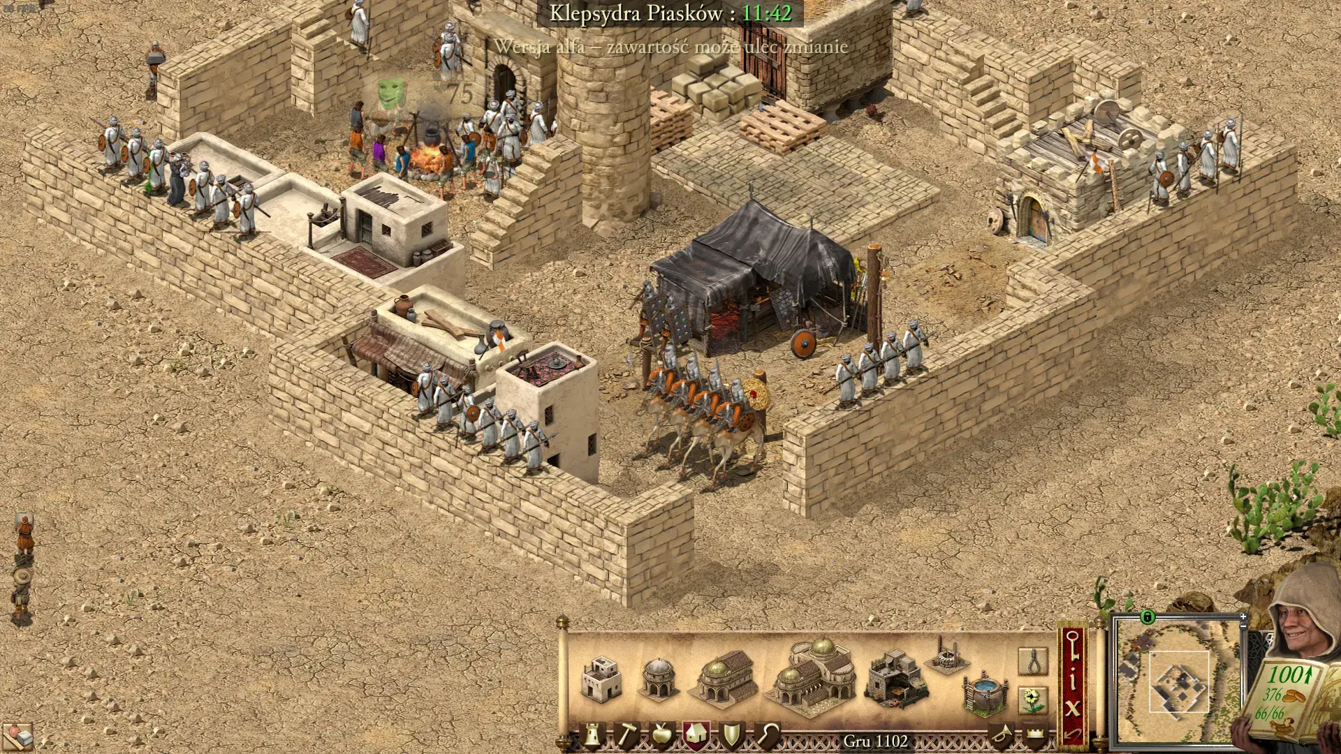 Screen z Stronghold Crusader: Definitive Edition.