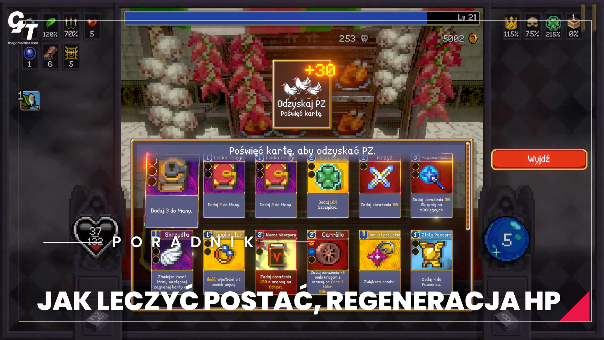 Vampire Crawlers – jak leczyć postać i regenerować HP
